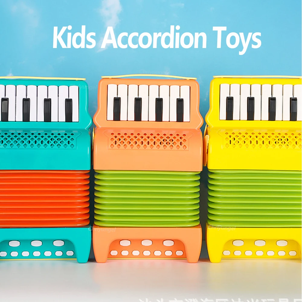 Accordion for Kids Musical Indoor and Outdoor Playing Musical Instrument Educational Toys Gifts for Toddlers Boys Girls