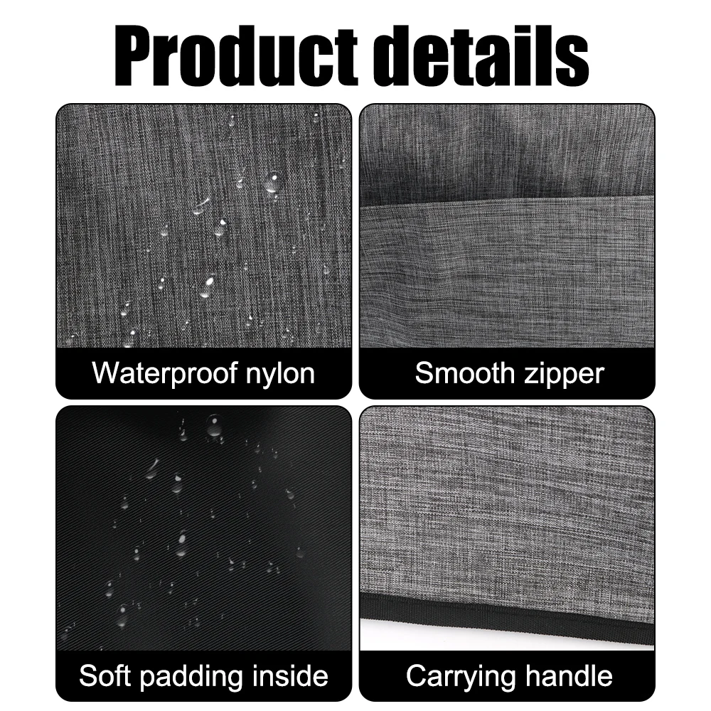 Durable Kitchen Dust Cap With Storage Pockets Air Fryer Hood For Ninja Foodi Grill Household Bread Baking Toaster Cover