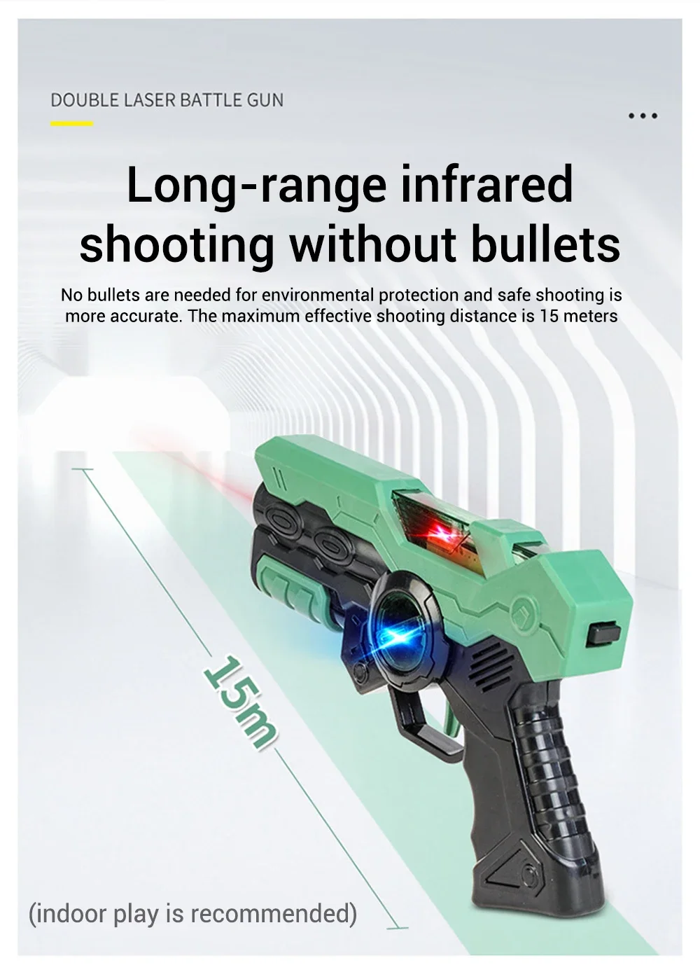 Infrared Toy Guns Weapon Induction Battle Gun Toy Pistol Model Electric Laser Gun Cosplay For Kids Children Indoor Outdoor Game