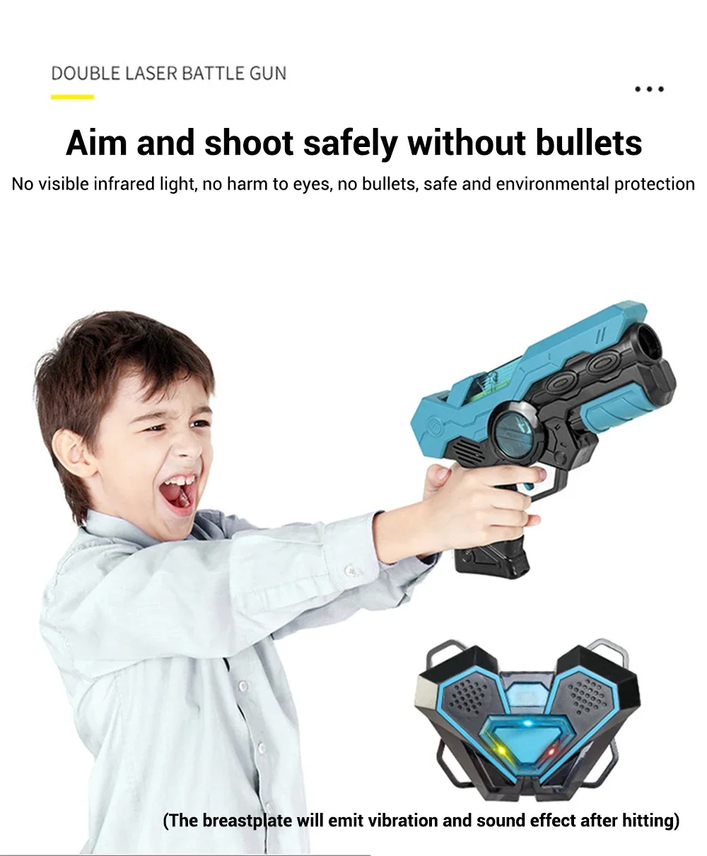 Infrared Toy Guns Weapon Induction Battle Gun Toy Pistol Model Electric Laser Gun Cosplay For Kids Children Indoor Outdoor Game