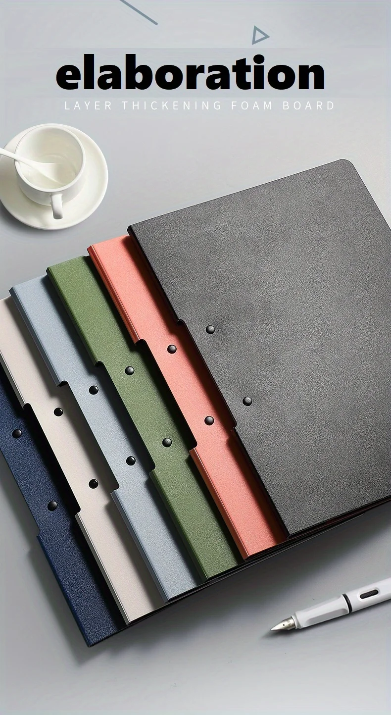 A4 File Folders, Documents Organizer, Clipboard With Cover, Paper Folder For Business & School, Stationery & Office Supplies