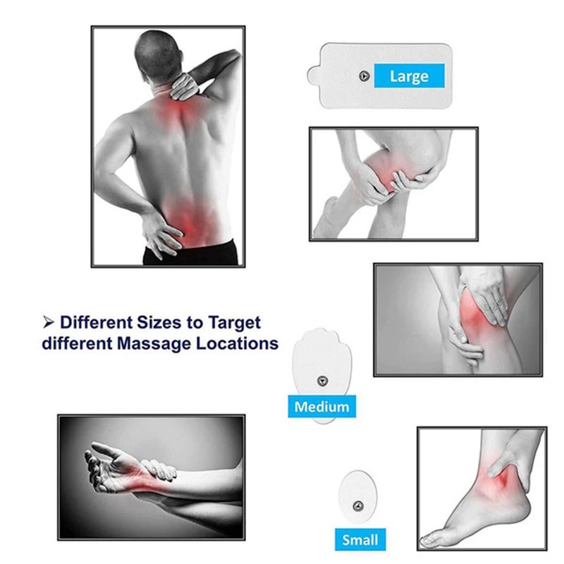 Muscle Massager Adjustable Mode Body Massage Slimming Machine Electric Massage Device Rechargeable Black and Silver