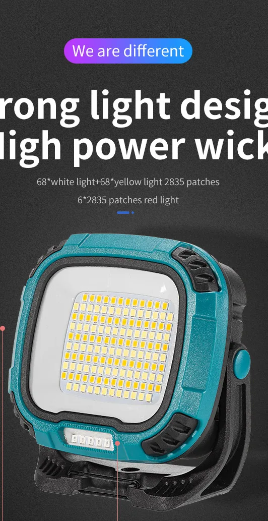 Strong Light COB Flashlight USB Rechargeable Torch Portable Outdoor Power Bank Camping Fishing Emergency Work Lamp With Hook