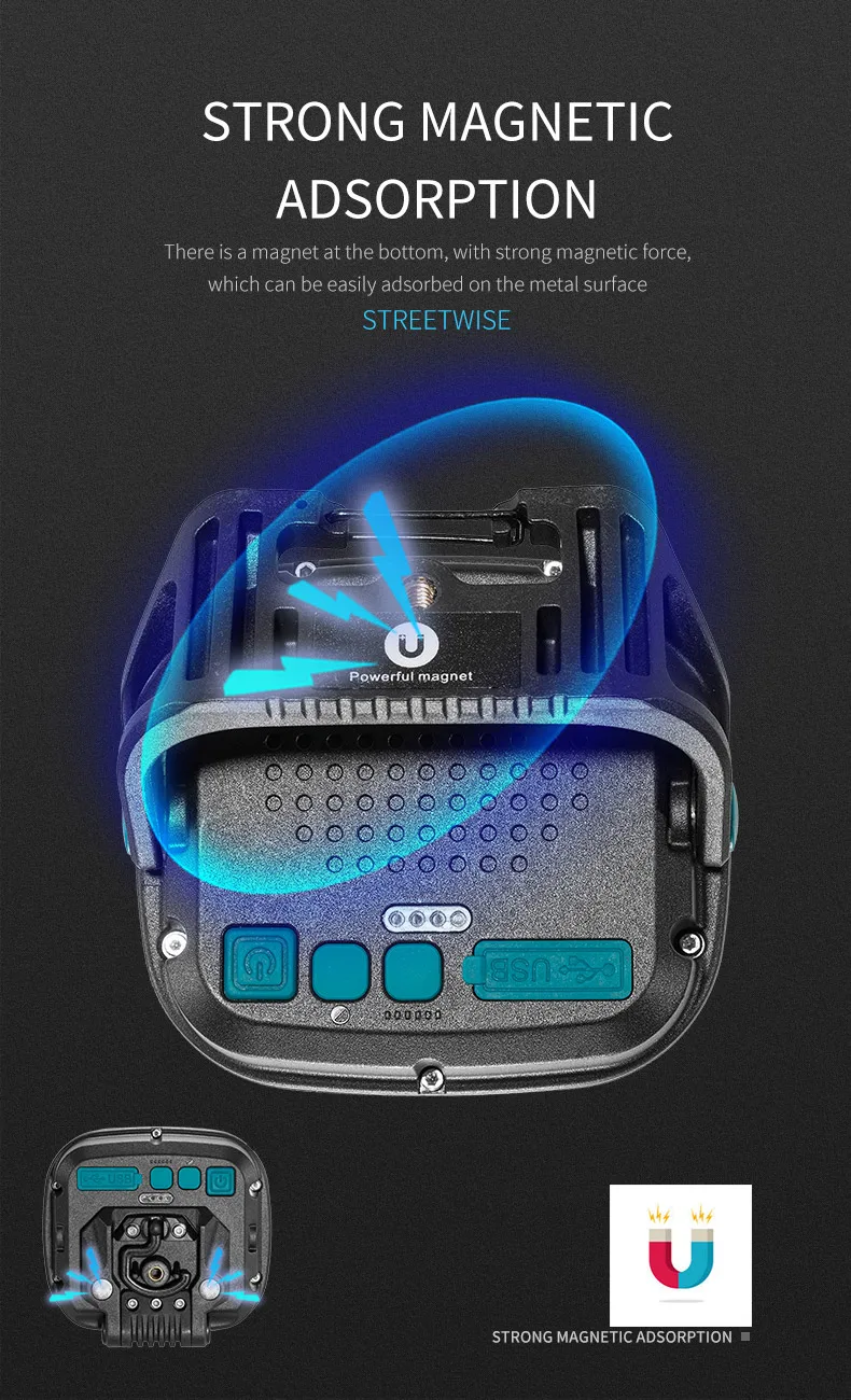 Strong Light COB Flashlight USB Rechargeable Torch Portable Outdoor Power Bank Camping Fishing Emergency Work Lamp With Hook