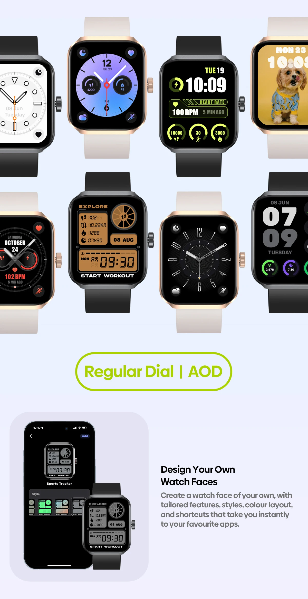 New Zeblaze Beyond 3 Plus GPS Smart Watch 1.78'' AMOLED Display Built-in Amazon Alexa Make/Receive Phone Calls 3ATM Smartwatch