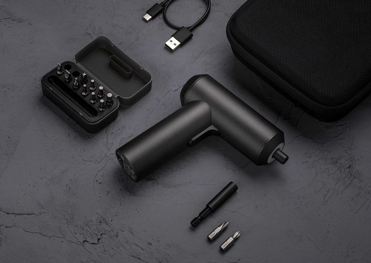 Mijia Electric Screwdriver 3.6V 5N.M Torque Electric Screwdriver Household With 12Pcs S2 Screw Bits Xiaomi Mi Home Drill Tools