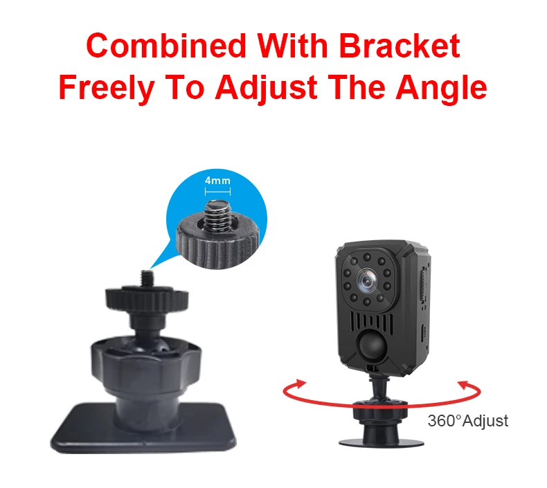 MD31 Mini PIR Video Body Camera Back Clip Photography DV Smart Camera HD 1080P Recorder Motion Activated Small For Car Nanny Cam