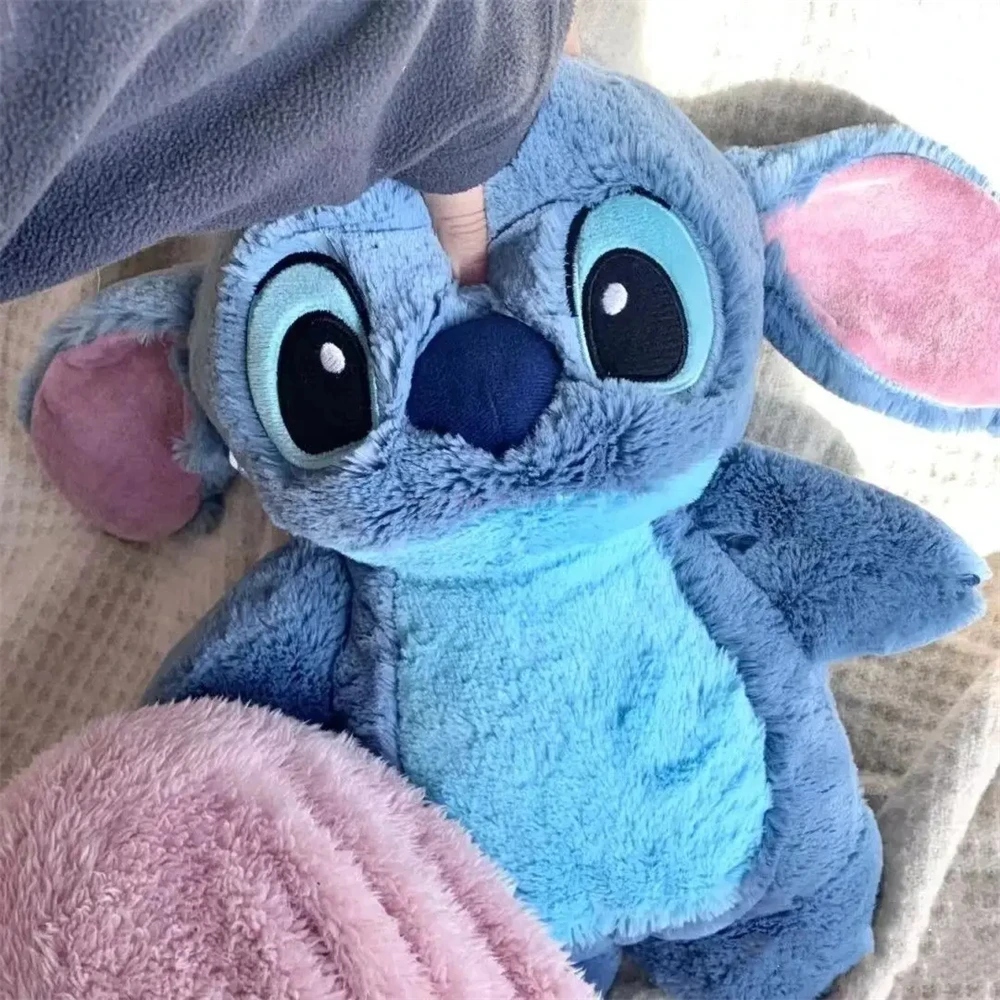 Anime Hobby Stitch Winter Extra Large Plush Hot Water Bottle Women's Home Water Filling Hand Warmer Gift for Girlfriend