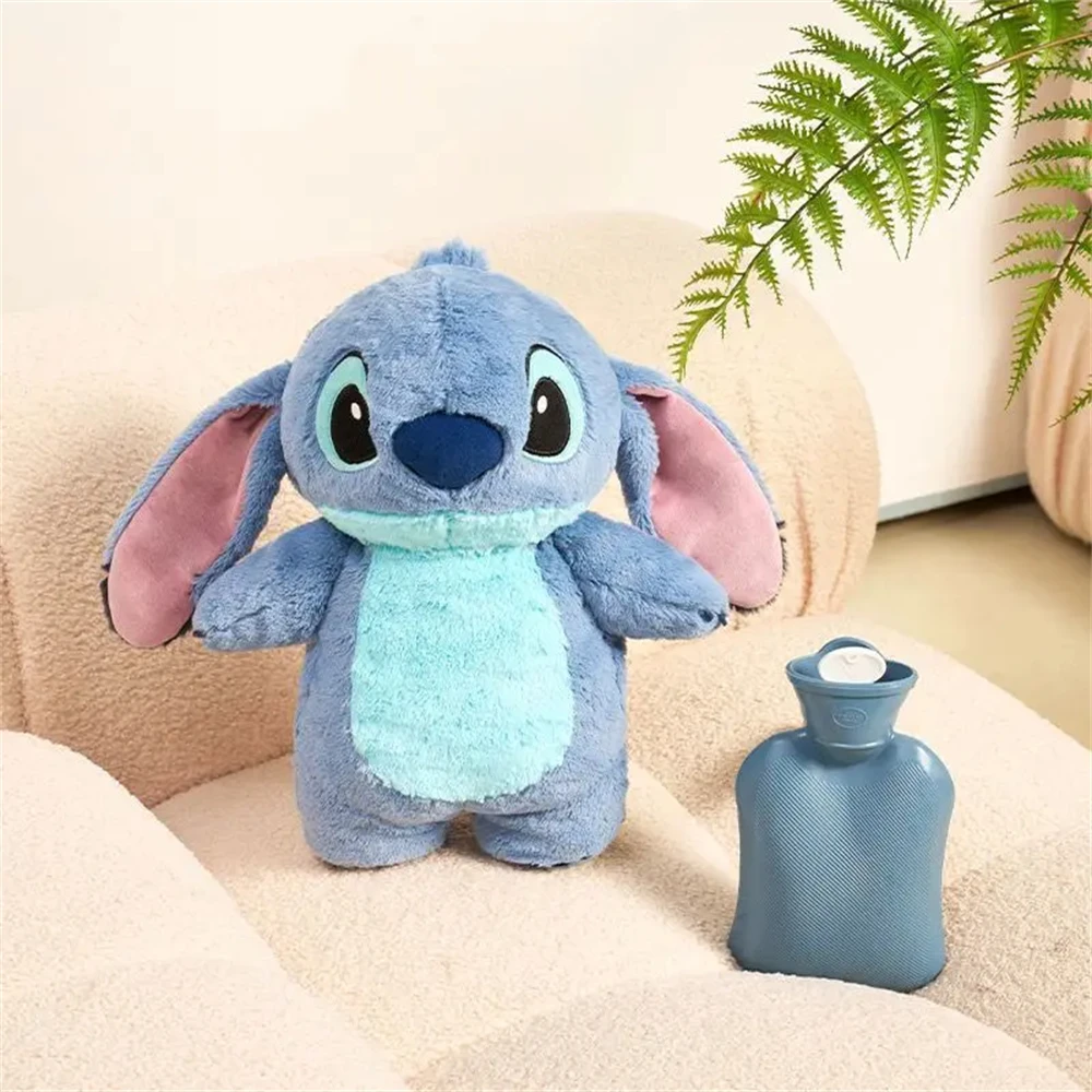 Anime Hobby Stitch Winter Extra Large Plush Hot Water Bottle Women's Home Water Filling Hand Warmer Gift for Girlfriend