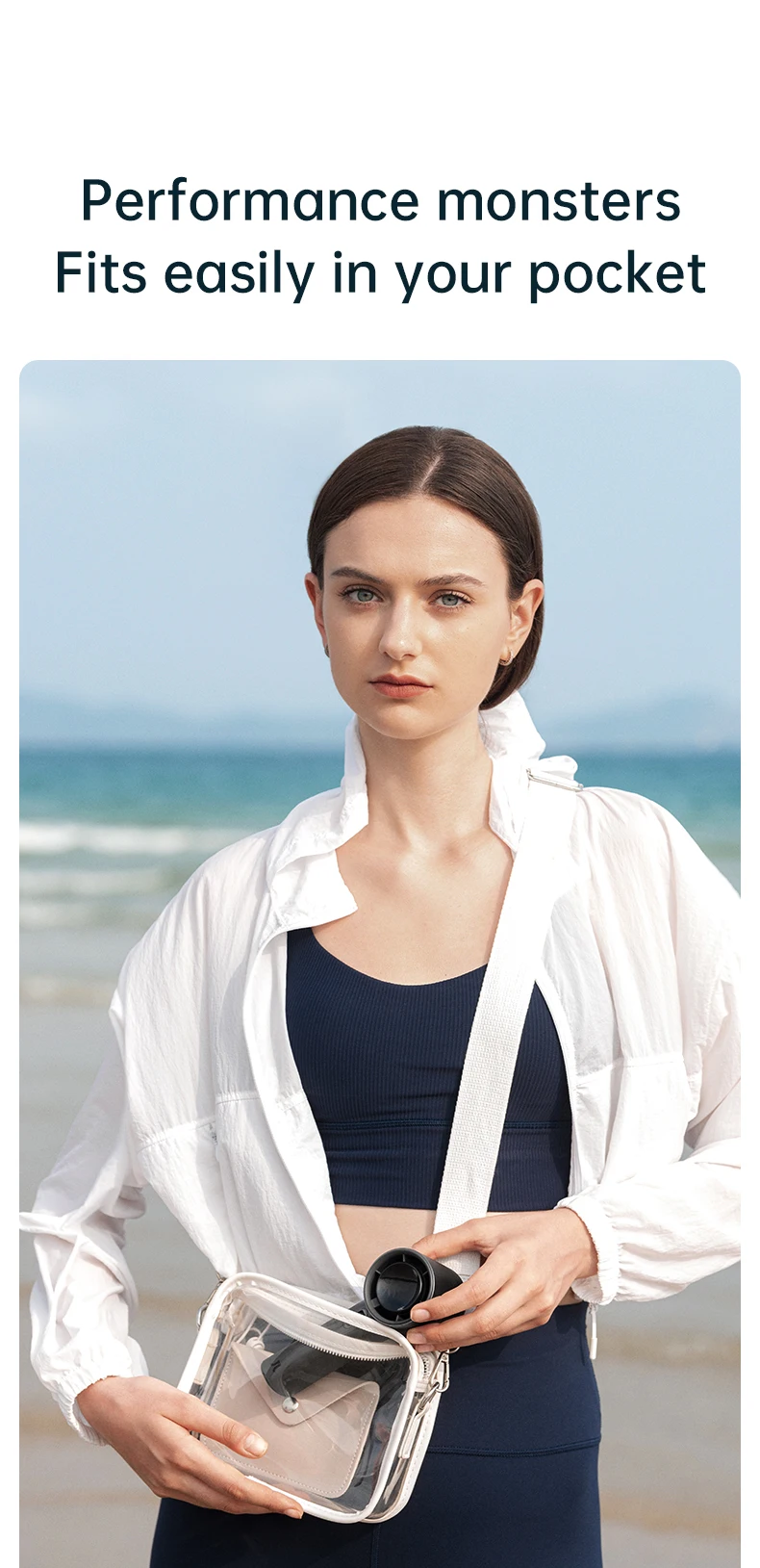 JISULIFE Mini Portable Hand Fan, 100 Wind Speeds, 5000mAh USB Battery Rechargeable, LED Digital Display, Travel,Camping,Outdoor