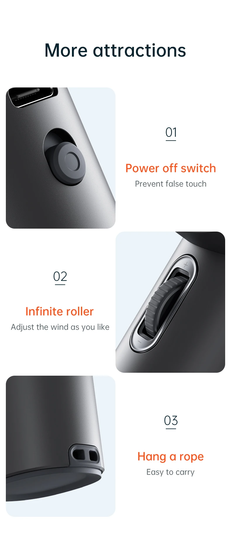 JISULIFE Mini Portable Hand Fan, 100 Wind Speeds, 5000mAh USB Battery Rechargeable, LED Digital Display, Travel,Camping,Outdoor