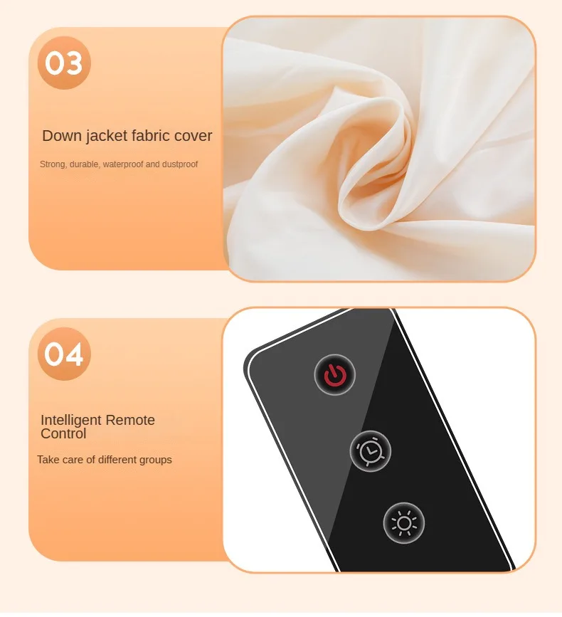 Portable Folded Electric Clothes Dryer Remote Control Multifunctional Dryer Machine MinTravel Warm Laundry Dryer with TimingHome