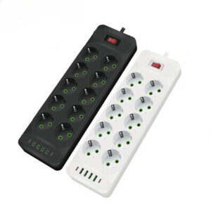 רכזת עם USB ושקעי חשמל