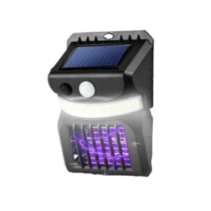 קוטל יתושים משולב תאורה עם חיישן תנועה סולארי