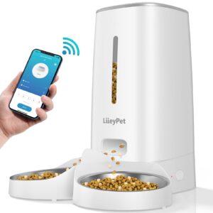 מתקן מזון אוטומטי כפול לחיות מחמד