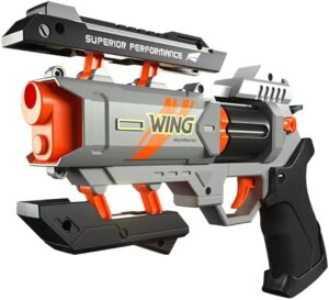 אקדח צעצוע עם כדורי קצף רכים לילדים ולמבוגרים