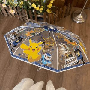 מטריית פוקימון שקופה לילדים