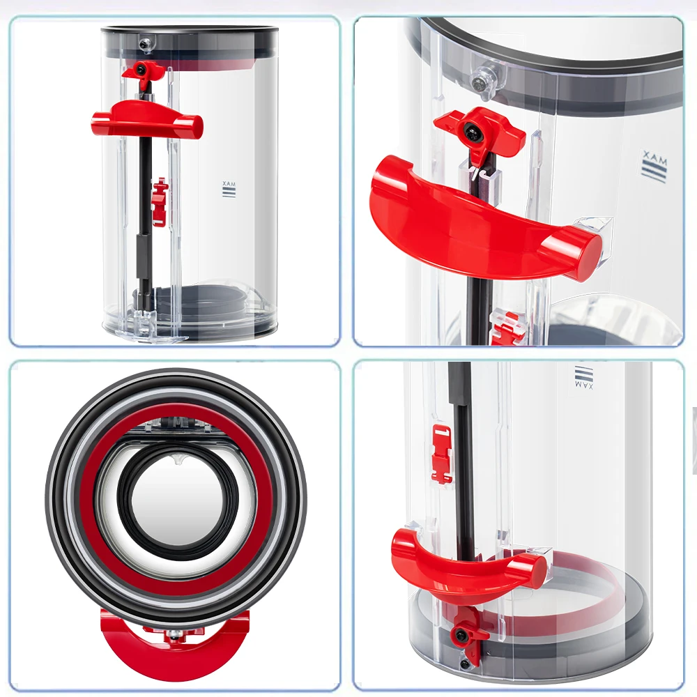 Upgraded Bin Compatible with Dyson V10 SV12 Vacuum Cleaner Canister, Large Dust Bin Replacement for Dyson Part No. 969509-01