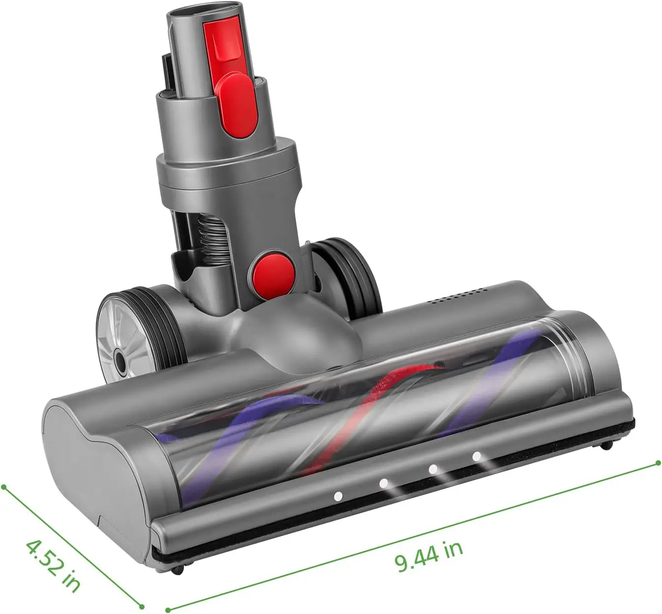 Roller Brush Head Replacement for Dyson V7 V8 V10 V11 V15 Cordless Vacuum Cleaner Quick-Release Motorhead with LED Headlight
