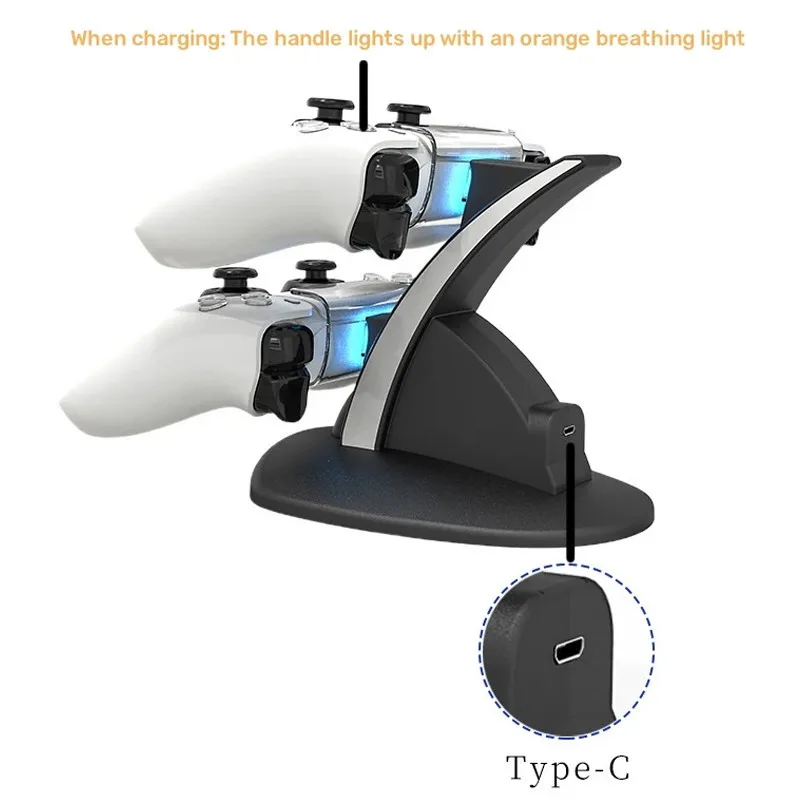 FOR PS5 controller charger TYPE-C charging stand base doking station cradle for playstation ps5 accessopries