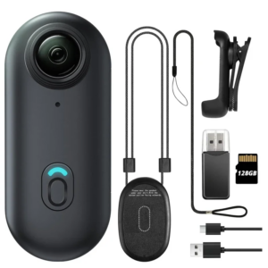 מצלמת גוף מגנטית חכמה 4K עם קליפס 360 מעלות לרכיבה וספורט