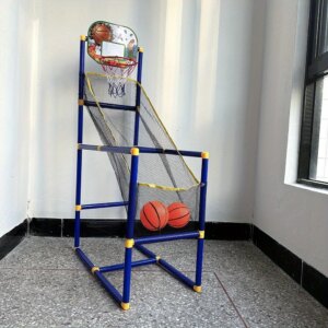 משחק כדורסל ביתי לילדים Arcade Basketball עם 2 כדורים ומשאבה, התקנה קלה לבית וחצר