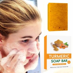 סבון כורכום ולימון טיפולי Skin Turmeric להבהרת פיגמנטציה ואיזון גוון העור